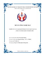 ĐỒ ÁN CHUYÊN NGÀNH CÔNG NGHỆ MAY ĐỀ TÀI: NGHIÊN CỨU CÁC LOẠI RẬP HỖ TRỢ SẢN XUẤT QUẦN JEAN  TẠI XÍ NGHIỆP MAY 1