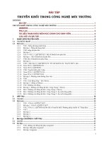 Bài tập truyền khối trong công nghệ môi trường