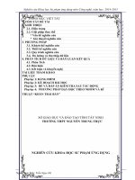 NÂNG CAO KẾT QUẢ HỌC TẬP MÔN CÔNG NGHỆ LỚP 10C5 BẰNG KĨ THUẬT KHĂN TRẢI BÀN KẾT HỢP SỬ DỤNG PHIẾU HỌC TẬP