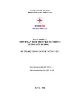 HỆ THỐNG QUẢN LÝ CÔNG VIỆC