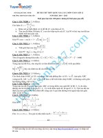 ĐỀ THI THỬ KHẢO SÁT MÔN TOÁN TRƯỚC KỲ THI QUỐC GIA 20Trường THPT Hàn Thuyên - Bắc Ninh lần 2