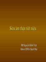 Bài giảng siêu âm thận tiết niệu.PPT