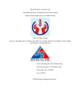 ĐỒ ÁN CHUYÊN NGÀNH CÔNG NGHỆ MAY ĐỀ TÀI: TÌM HIỂU QUY TRÌNH LÀM VIỆC CỦA NHÂN VIÊN IE TẠI PHÒNG CÔNG NGHỆ TẠI CÔNG TY TNHH SƠN HÀ