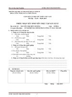 BÁO CÁO THỰC TẬP  SẢN XUẤT NGÀNH MAY TẠI XÍ NGHIỆP MAY BÌNH PHÁT ĐỀ TÀI: : QUY TRÌNH CÔNG NGHỆ SẢN XUẤT CHO MÃ HÀNG ÁO VESTON NAM