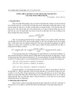 Công thức BAYES và ứng dụng để giải quyết các bài toán nhận dạng