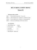 Đồ án : Tính toán động cơ đốt trong