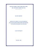 Đánh giá tác động của việc thu hồi đất để xây dựng khu đô thị CEO đến môi trường xã sài sơn, huyện quốc oai, TP hà nội
