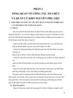 ĐỒ ÁN CÔNG NGHỆ NGÀNH MAY ĐỀ TÀI CÔNG TÁC TỔ CHỨC VÀ QUẢN LÝ KHO NGUYÊN PHỤ LIỆU TẠI DOANH NGHIỆP MAY