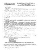 ĐỀ VÀ HD CHẤM HSG TV4 10 - 11