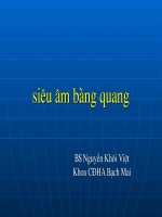 Bài giảng siêu âm bàng quang