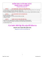 KIỂM TRA TỔNG HỢP CƯỚI NĂM( CÓ MA TRẬN)