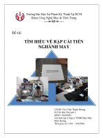 ĐỒ ÁN CHUYÊN NGÀNH CÔNG NGHỆ MAY ĐỀ TÀI: TÌM HIỂU VỀ RẬP CẢI TIẾN NGHÀNH MAY TẠI CÔNG TY TNHH MTV MAY MẶC BÌNH DƯƠNG