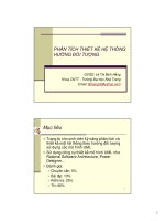 Tổng quan về phân tích thiết kế hệ thống hướng đối tượng