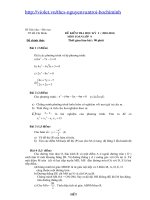 Đáp án Toán 9 HKII-Đề Sở