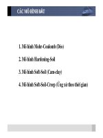 Bài giảng plaxis chương 4 CÁC MÔ HÌNH ĐẤT đh kiến trúc tphcm