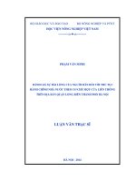 Đánh giá sự hài lòng của người dân đối với thủ tục hành chính nhà nước theo cơ chế một cửa liên thông trên địa bàn quận long biên thành phố hà nội