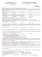Đề thi thử ĐH lần 2-2011. Môn Vật lý
