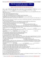 TỔNG ÔN LÝ THUYẾT VẬT LÝ 2015 PHẦN 2 - THẦY ĐẶNG VIỆT HÙNG