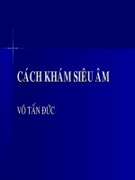 Bài giảng cách khám siêu âm