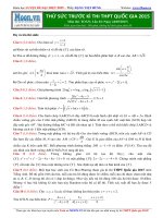 ĐỀ THI THỬ TRƯỚC KỲ THI THPT QUỐC GIA 2015 MÔN TOÁN - ĐỀ 1