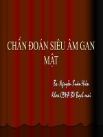 Chẩn đoán siêu âm gan mật