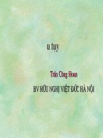 bài giảng siêu âm u tụy