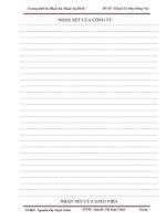 BÁO CÁO THỰC TẬP SẢN XUẤT NGÀNH MAY TẠI TỔNG CÔNG TY MAY ĐỒNG NAI ĐỀ TÀI: QUY TRÌNH SẢN XUẤT MÃ HÀNG ÁO JACKET 1 LỚP MÃ HÀNG MRN 1910