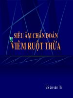 bài giảng siêu âm chẩn đoán viêm ruột thừa