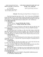 Phòng GD hướng dẫn thi HKII năm học 2010 - 2011