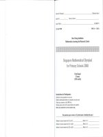 Đề thi Vòng 1 APMOPS 2008