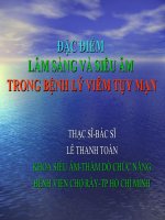 ĐẶC ĐIỂM LÂM SÀNG VÀ SIÊU ÂM TRONG BỆNH LÝ VIÊM TỤY MẠN