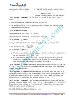 ĐỀ THI THỬ KHẢO SÁT MÔN TOÁN TRƯỚC KỲ THI QUỐC GIA 2015 - Trường THPT Đông Sơn 1