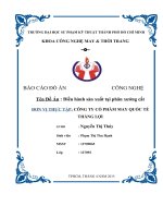 ĐỒ ÁN CHUYÊN NGÀNH CÔNG NGHỆ MAY ĐỀ TÀI: ĐIỀU HÀNH SẢN XUẤT TẠI PHÂN XƯỞNG CẮT THUỘC  CÔNG TY CỔ PHẦM MAY QUỐC TẾ THẮNG LỢI