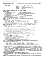 KỲ THI TUYỂN SINH VÀO LỚP 10 TRUNG HỌC PHỔ THÔNG