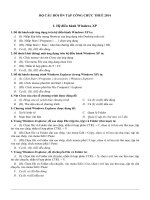 Bộ câu hỏi công nhân viên chức môn tin học ngành thuế