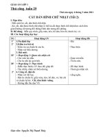 GIÁO ÁN THỦ CÔNG TUẦN 25 - LỚP 1