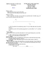 Đề kiểm tra HK2-Lý 9