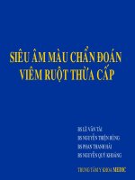 Siêu âm màu chẩn đoán viêm ruột thừa cấp