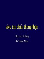 Siêu âm chấn thương thận.PPT
