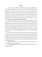 Thiết kế tháp chưng luyện loại tháp lưới để tách hỗn hợp hai cấu tử axeton – rượu etylic