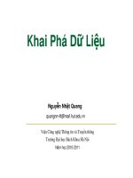 Giới thiệu về khai phá dữ liệu