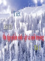 Bài giảng sinh học lớp 9 tiết 63