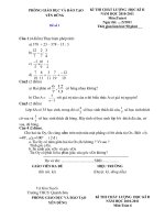 Đề kiểm tra chất lượng HK2