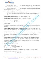 ĐỀ THI THỬ KHẢO SÁT MÔN TOÁN TRƯỚC KỲ THI QUỐC GIA 2015 -THPT Nguyễn Thị Minh Khai - Hà Tĩnh