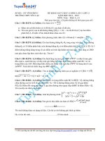 ĐỀ THI THỬ KHẢO SÁT MÔN TOÁN TRƯỚC KỲ THI QUỐC GIA 2015Trường THPT Yên Lạc - Vĩnh Phúc lần 1