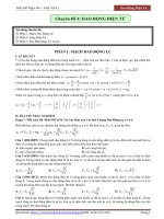 CHUYÊN ĐỀ LÝ -TỔNG ÔN DAO ĐỘNG ĐIỆN TỪ