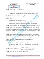 ĐỀ THI THỬ KHẢO SÁT MÔN TOÁN TRƯỚC KỲ THI QUỐC GIA 2015 - Chuyên Hạ Long lần 1