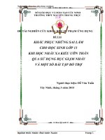 KHẮC PHỤC NHỮNG SAI LẦM CHO HỌC SINH LỚP 11 KHI HỌC NHẢY XA KIỂU ƯỠN THÂN QUA SỬ DỤNG BỤC GIẬM NHẢY VÀ MỘT SỐ BÀI TẬP BỔ TRỢ.DOC