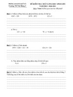 De khao sat hoc sinh gioi lop 3