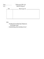 Đề KT học kỳ II môn GCDC 6 - 2011